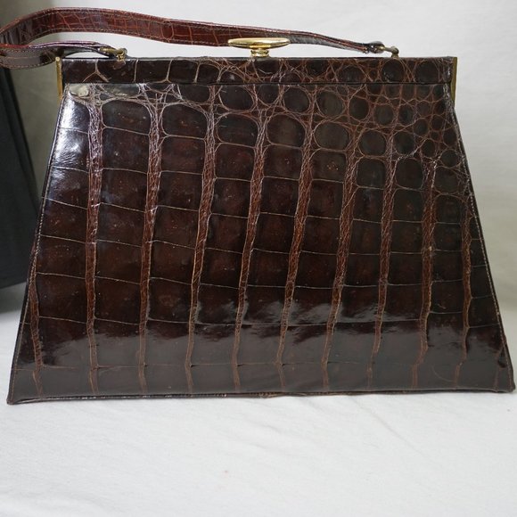 Sterling Handbags - Vintage EUC Sterling Alligator Bag